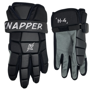 BALL HOCKEY GLOVES | H-4 GLOVES | KNAPPER (Black Out)